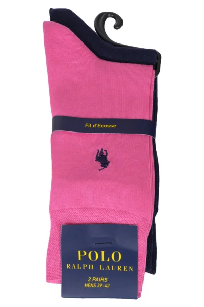 Ponožky 2-pack POLO RALPH LAUREN růžová
