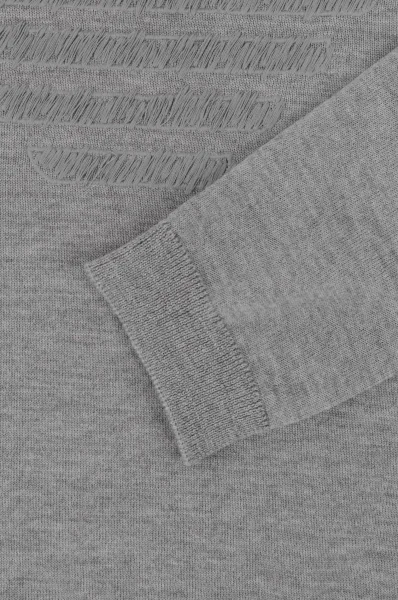 Vlněný svetr | Regular Fit Emporio Armani šedý