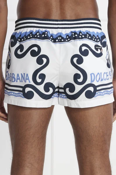 Koupací šortky | Longline Fit Dolce & Gabbana modrá