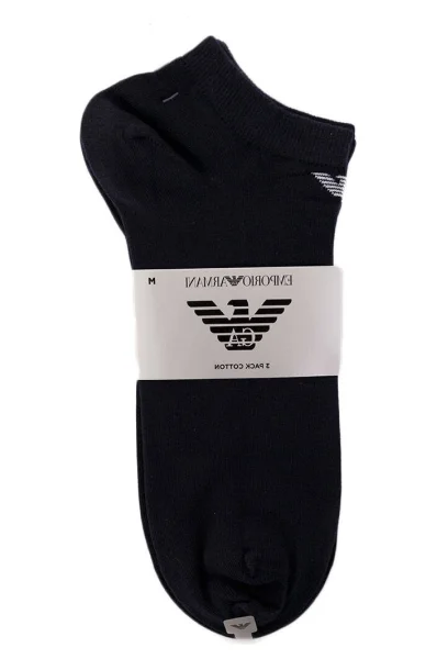 Ponožky 3-Pack Emporio Armani tmavě modrá