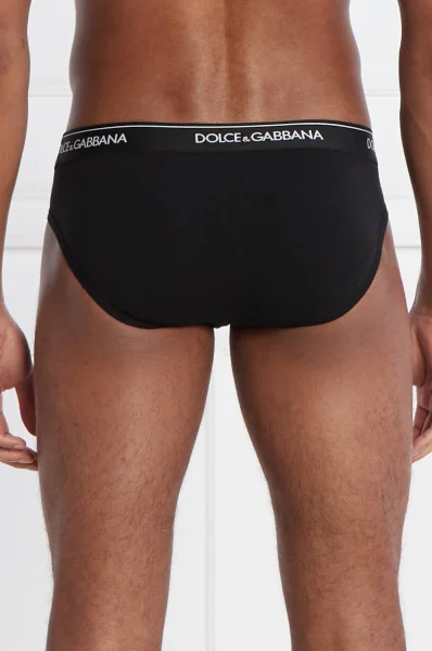 Slipy 2-pack Dolce & Gabbana černá
