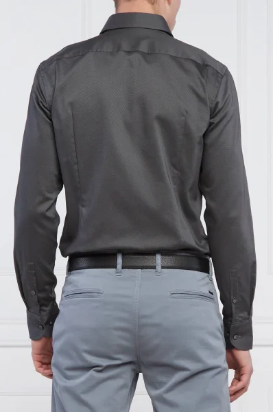 Košile H-HANK-kent-C1-214 | Slim Fit | easy iron BOSS BLACK grafitově šedá