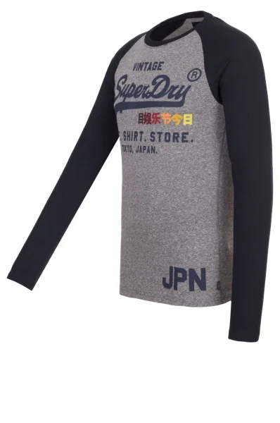 Tričko s dlouhým rukávem Shop Surf Superdry šedý