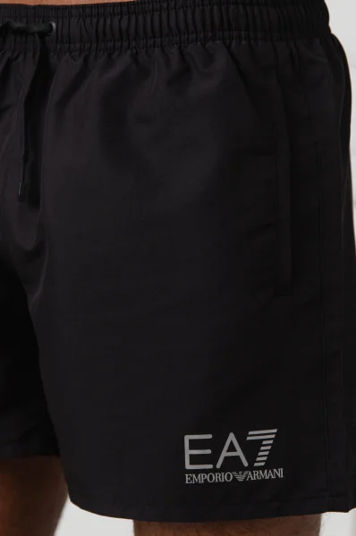 Koupací šortky | Regular Fit EA7 černá