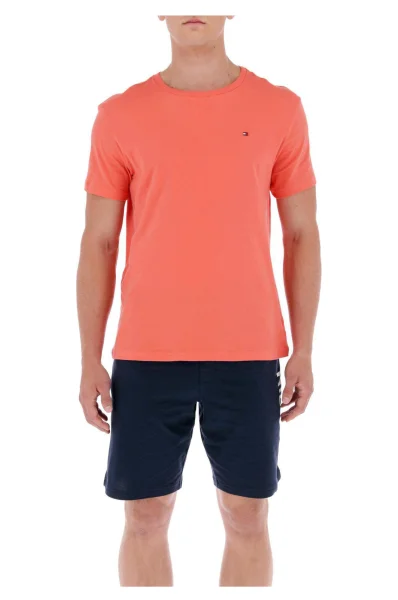 Pyžamo LOGO | Regular Fit Tommy Hilfiger korálově růžový
