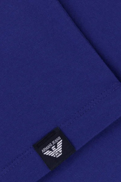 Tričko s dlouhým rukávem Armani Jeans modrá