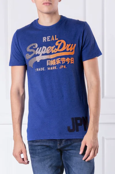Tričko vintage logo 1st | Regular Fit Superdry modrá