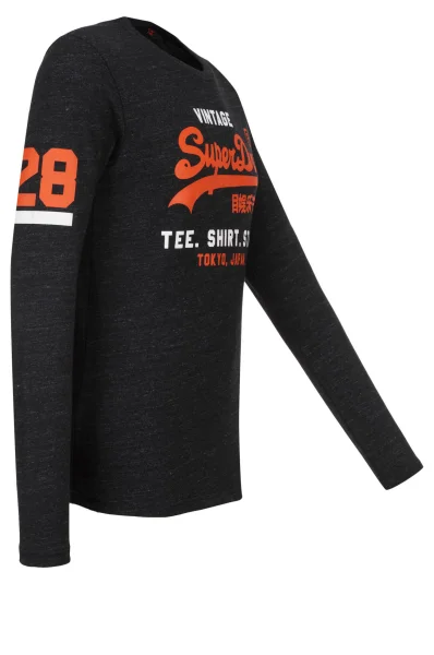 Tričko s dlouhým rukávem Shirt shop duo Superdry černá