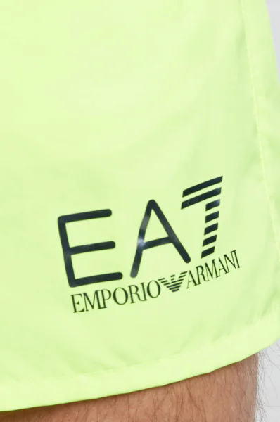 Šortky | Regular Fit EA7 limetkově zelený