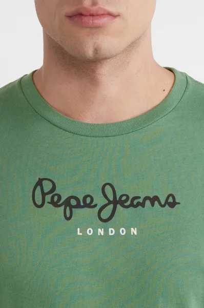 Tričko eggo | Regular Fit Pepe Jeans London zelený