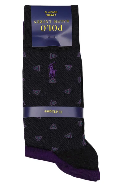 Ponožky 2-pack POLO RALPH LAUREN fialový
