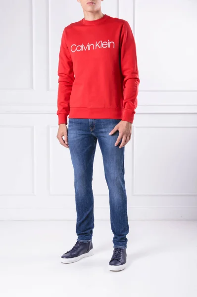 Mikina LOGO | Regular Fit Calvin Klein červený