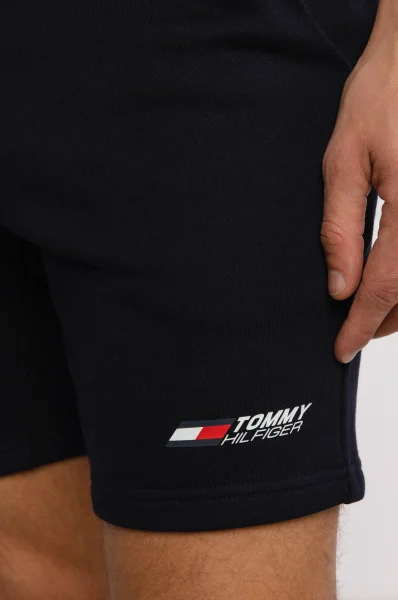 Šortky TERRY | Regular Fit Tommy Sport tmavě modrá