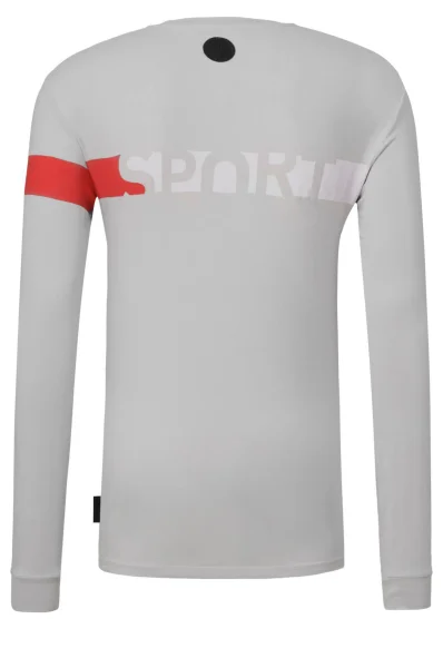 Tričko s dlouhým rukávem Trussardi Sport šedý
