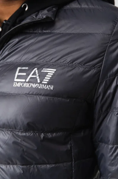 Péřová bunda | Regular Fit EA7 grafitově šedá