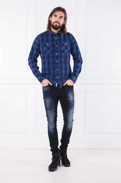 Košile Albany | Regular Fit Pepe Jeans London tmavě modrá