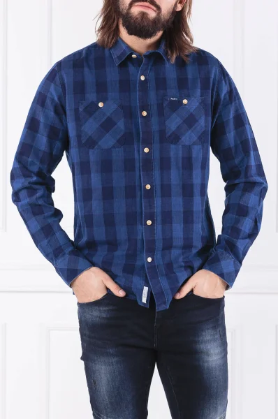 Košile Albany | Regular Fit Pepe Jeans London tmavě modrá