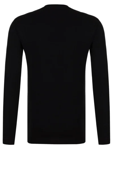 Tričko s dlouhým rukávem Versace Jeans černá