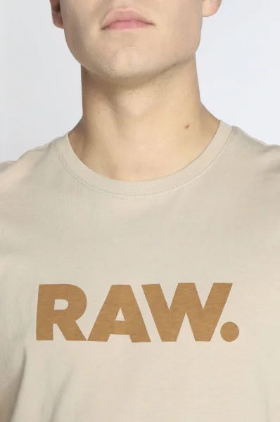 Tričko Holorn r t | Regular Fit G- Star Raw béžová