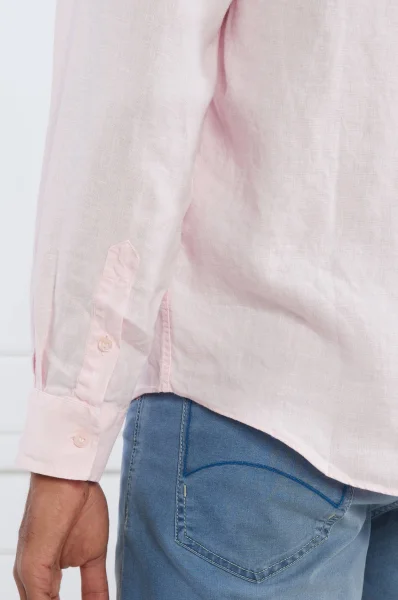 Lněná košile | Regular Fit Vilebrequin pudrově růžový
