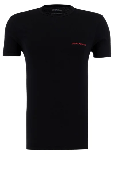 Tričko 2-pack | Regular Fit Emporio Armani černá