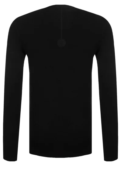 Tričko s dlouhým rukávem Trussardi Sport černá