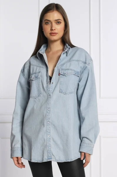 Košile DORSEY XL WESTERN | Oversize fit | denim Levi's modrá