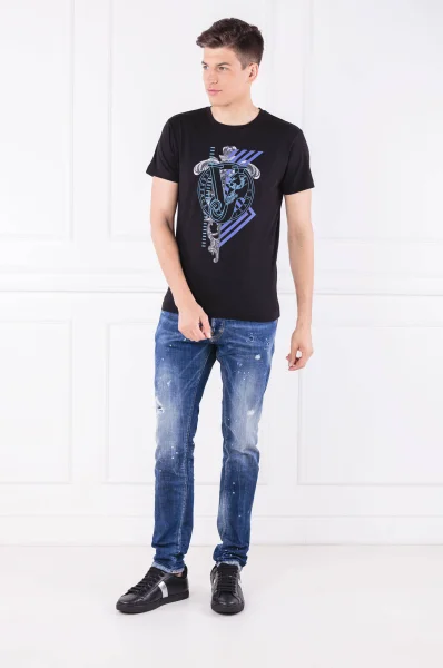 Tričko | Slim Fit Versace Jeans černá