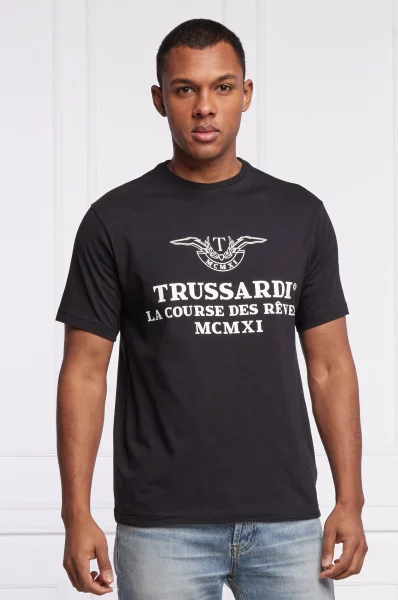 Tričko | Regular Fit Trussardi černá