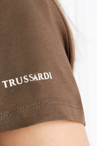Tričko | Regular Fit Trussardi bronzově hnědý