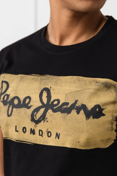 Tričko CHARING | Slim Fit Pepe Jeans London černá