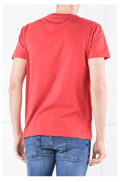 T-shirt TJM vertical | Regular Fit Tommy Jeans červený
