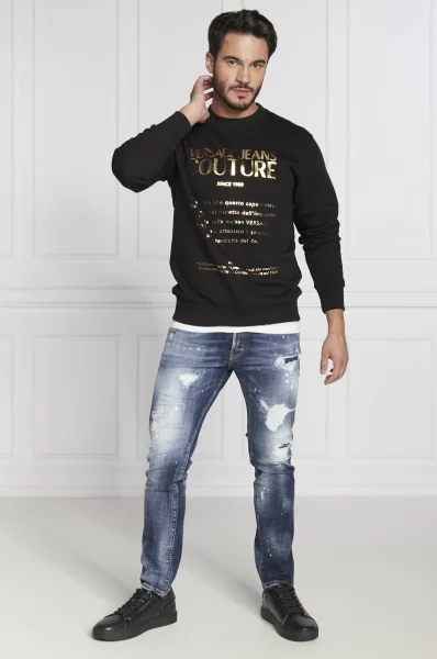 Mikina | Regular Fit Versace Jeans Couture černá