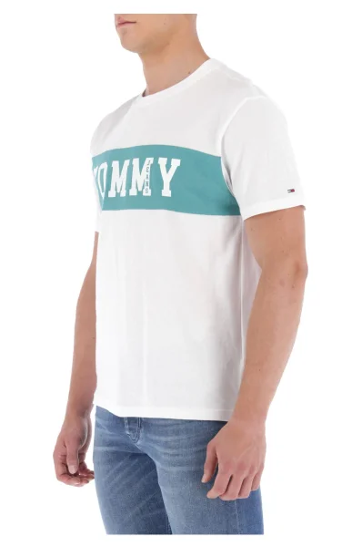 Tričko TJM PANEL LOGO | Regular Fit Tommy Jeans bílá