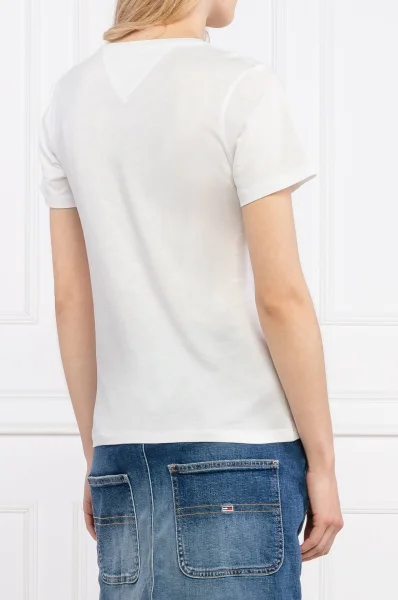 Tričko | Slim Fit Tommy Jeans bílá