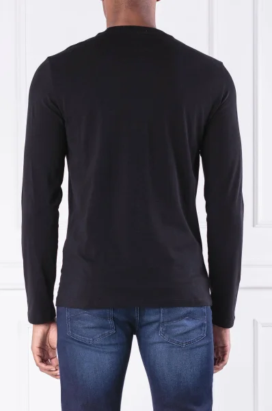 Tričko s dlouhým rukávem | Slim Fit Armani Exchange černá