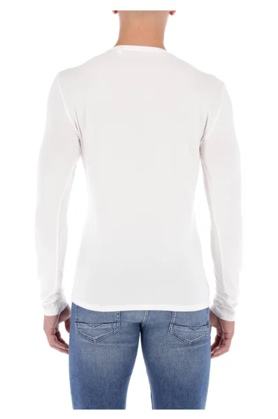 Tričko s dlouhým rukávem GOTH | Extra slim fit GUESS bílá