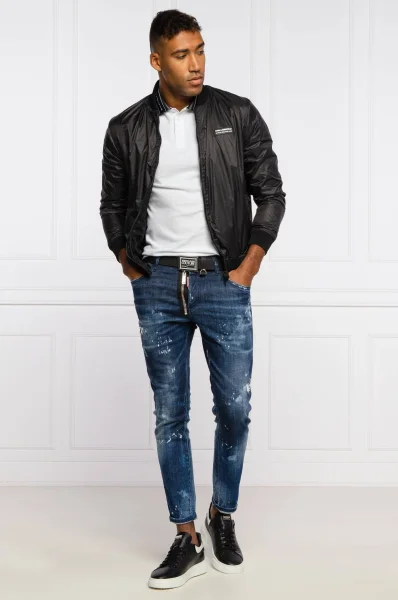 Polokošile | Slim Fit | pique Versace Jeans Couture bílá