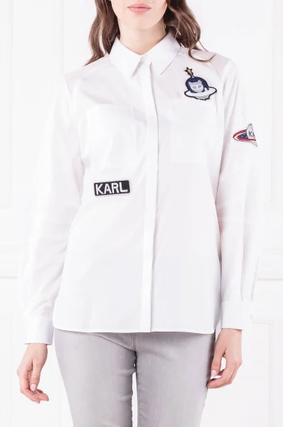Košile | Regular Fit Karl Lagerfeld bílá