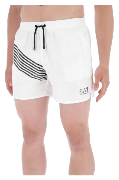 Koupací šortky | Regular Fit EA7 bílá