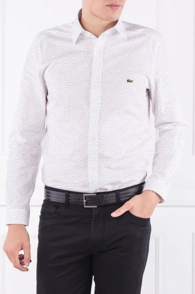 Košile | Slim Fit Lacoste bílá