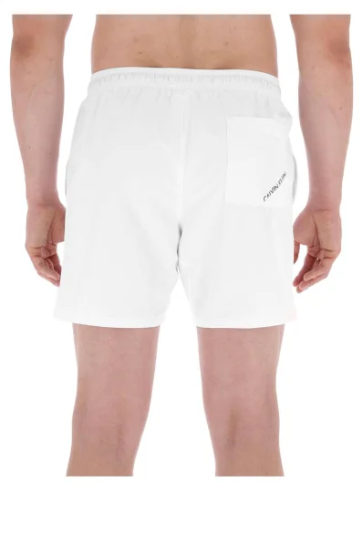 Koupací šortky Core Diagonal | Regular Fit Calvin Klein Swimwear bílá