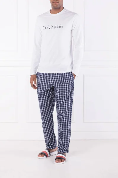 Pyžamo | Regular Fit Calvin Klein Underwear bílá