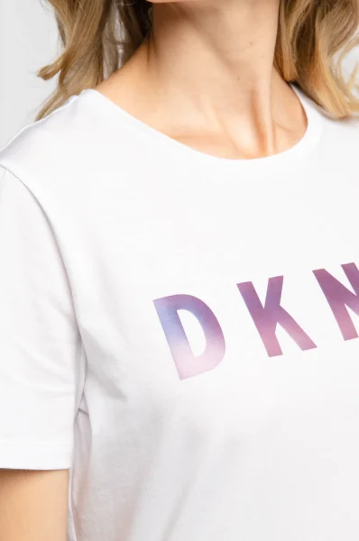 Tričko OMBRE LOGO | Regular Fit DKNY bílá