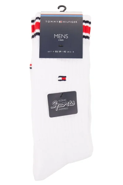 Ponožky 2-pack iconic Tommy Hilfiger bílá