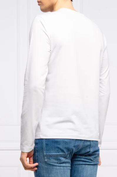 Tričko s dlouhým rukávem | Slim Fit EA7 bílá