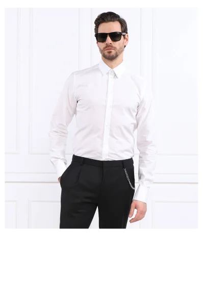 Košile | Slim Fit Dolce & Gabbana bílá