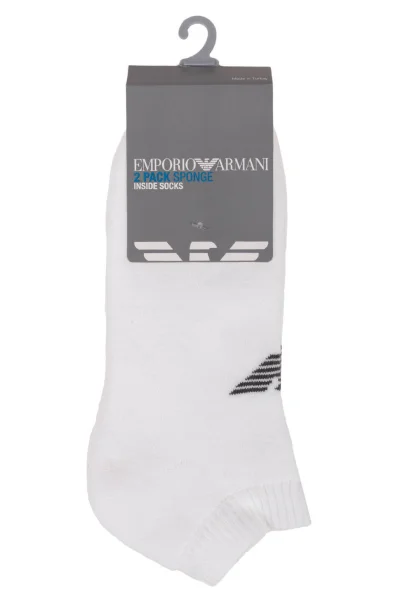 Ponožky 2-pack Emporio Armani bílá