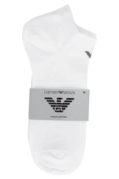 Ponožky 3-Pack Emporio Armani bílá