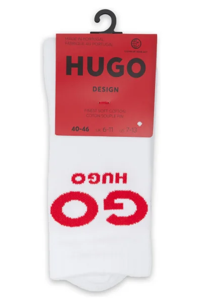 Ponožky QS RIB SLOGAN CC Hugo Bodywear bílá